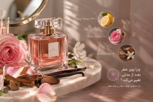 چرا بوی عطر بعد از مدتی تغییر می‌کند؟ | راز نت‌های اولیه، میانی و پایه عطر